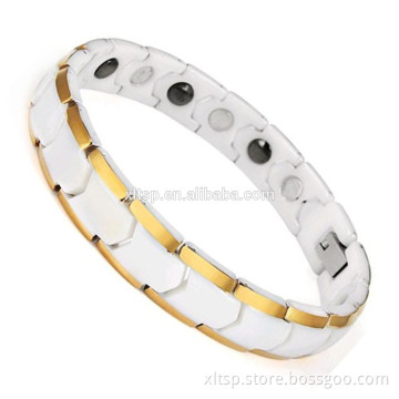 Fashion Ceramic Magnetic Healthy White Bracelet